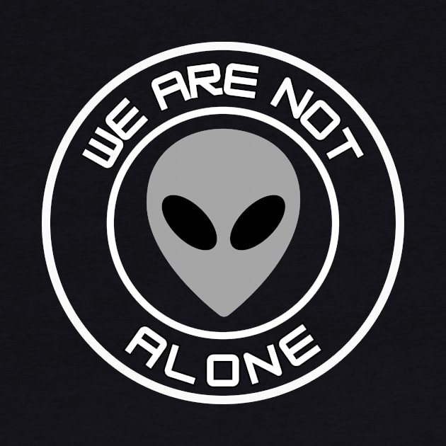 We Are Not Alone - gray alien by Thinkblots